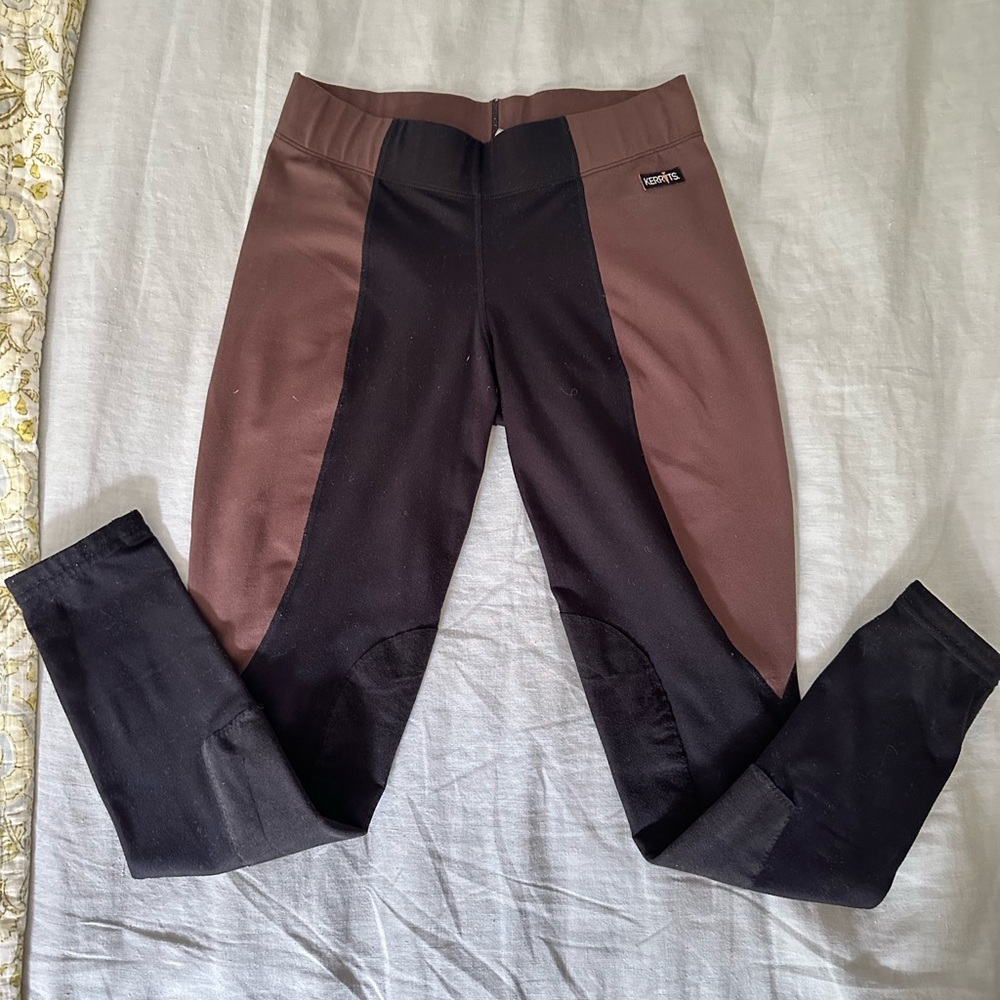 Kerrits, Size M (Girls), Brown/Black Riding Legging
